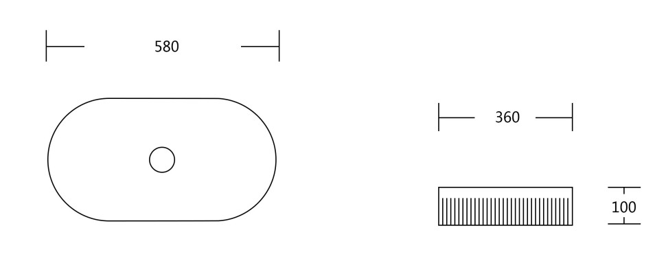 Раковина накладная MILLEAU Glace MU8009-MB (матовый чёрный)
