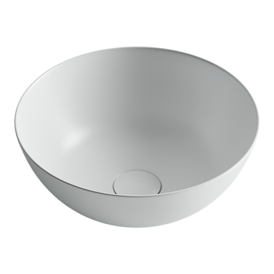 Умывальник чаша накладная круглая (цвет Белый Матовый) Element 358x358x155мм