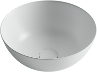 Умывальник чаша накладная круглая (цвет Белый Матовый) Element 358x358x155мм