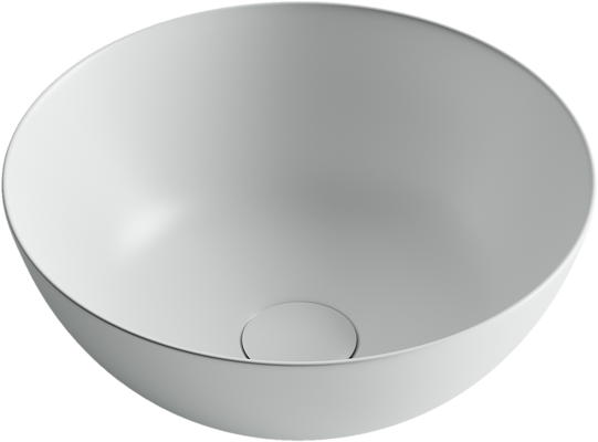 Умывальник чаша накладная круглая (цвет Белый Матовый) Element 358x358x155мм