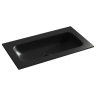 Раковина накладная мебельная Grace прямоугольная без отверстия под смеситель, 810x457x137мм, цвет черный матовый, арт. CN7012MBwx