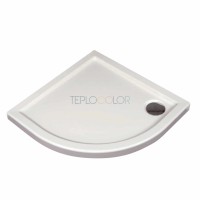 Акриловый душевой поддон, полукруглый, 100x100 см