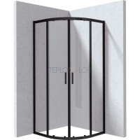 Душевая кабина, полукруглая, 80x80 см