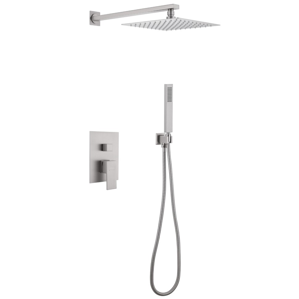 Душевая система ABBER Daheim AF8219SP скрытого монтажа без излива, сатин