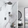 Душевой комплект Inspire VSFW-3I21MT2RGM встраиваемый, термостат, двухрежимный, вороненая сталь