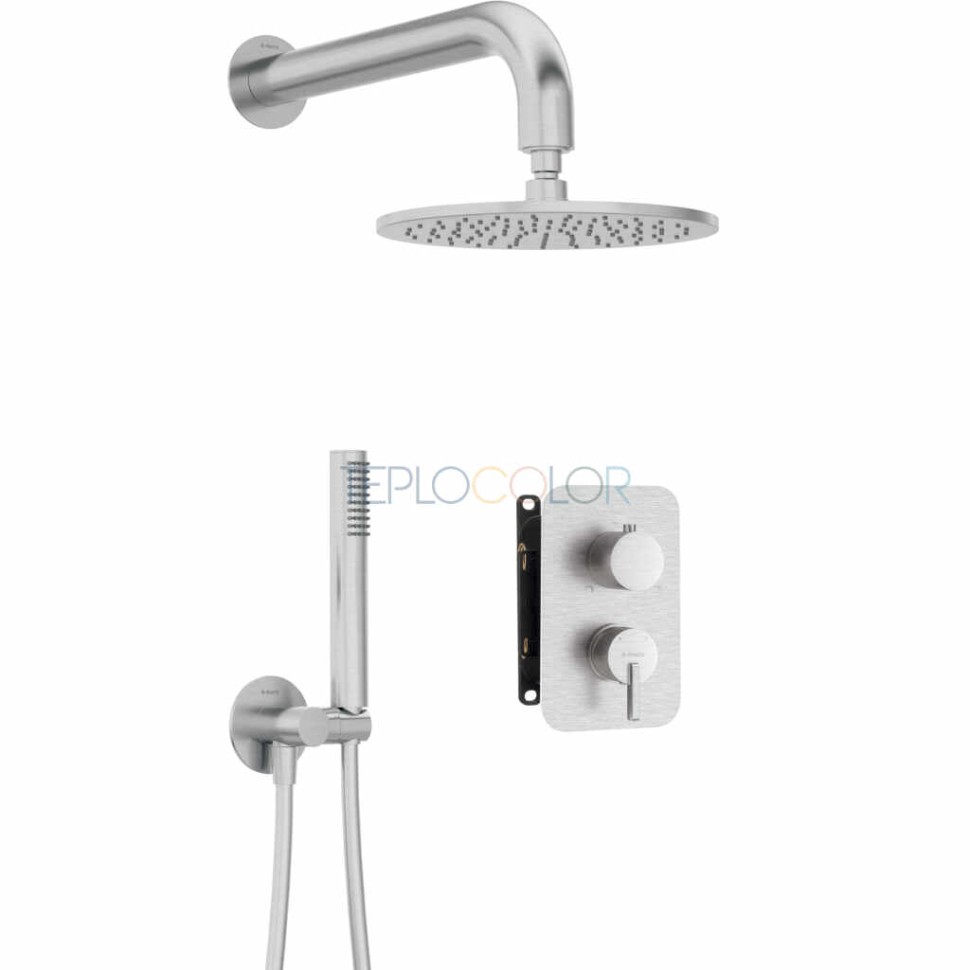 Набор для душа скрытого монтажа, со смешивающим BOXом - с верхним душем