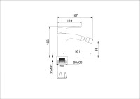 Смеситель Raglo для биде хром