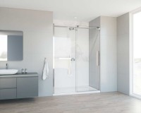 Душевая дверь Como Soft VDS-1CS150CL, 1500, хром, стекло прозрачное