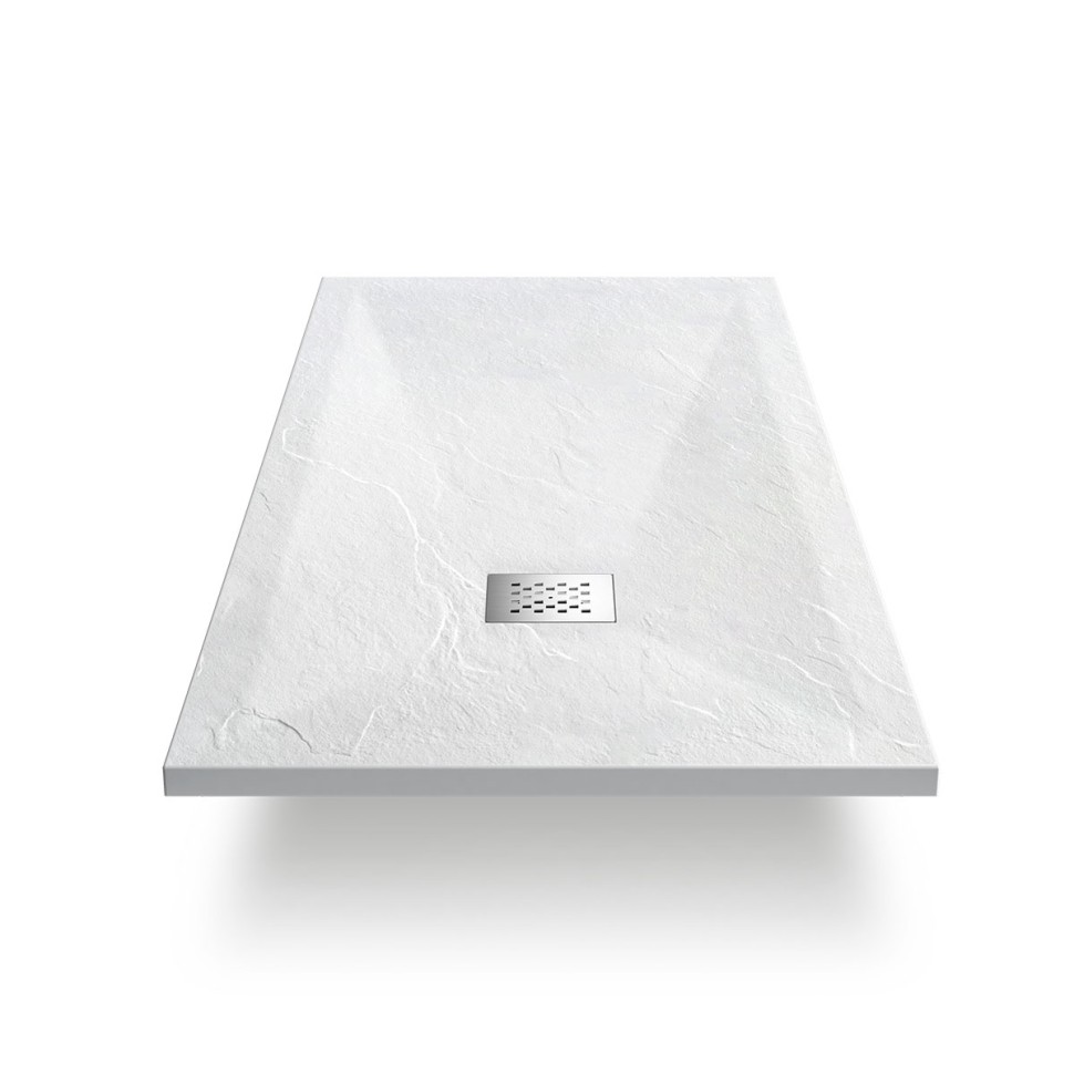 Поддон для душа из искусственного камня  VST-4SR8011W, 1100*800*25, белый матовый