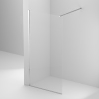 Комплект для установки душевой перегородки (Кронштейн + пристенный профиль + порожек) BelBagno KRAFT-SET-Cr