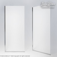 Шторка для ванны IBERICA BLANCA Mod.403 неподвижная матовое стекло/хром 70х140см (IB403.MC.140.70)