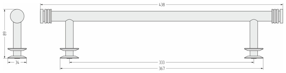 Полка прямая / L 370