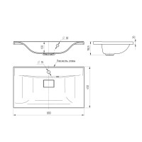 Раковина VCB-3M800B из кварцевого камня, цвет черный