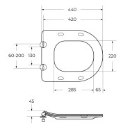 Крышка-сиденье CEZARES STYLUS CZR-2316-SC