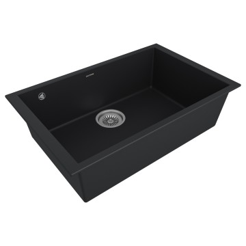 Мойка GRATO 69, ULTRAGRANIT, PM866944-BLM, BLACK, 690х443 мм, Paulmark