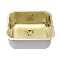 Мойка VELLO 44 UNI, нерж. сталь, VE44-LG, светлое золото, 446х446мм, Paulmark