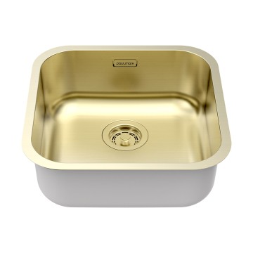 Мойка VELLO 44 UNI, нерж. сталь, VE44-LG, светлое золото, 446х446мм, Paulmark