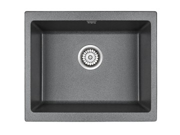 Мойка GERA 60, IT-GRANIT, PM205546-DG, графит, 555х460, подст. мон. Paulmark