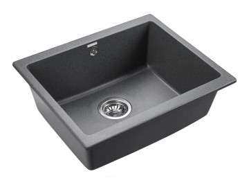 Мойка GERA 60, IT-GRANIT, PM205546-DG, графит, 555х460, подст. мон. Paulmark