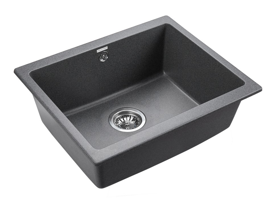 Мойка GERA 60, IT-GRANIT, PM205546-DG, графит, 555х460, подст. мон. Paulmark