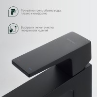 Смеситель Splenka высокий для умывальника S01.15.06 Черный