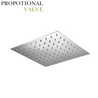 Лейка ультратонкая Demm 30X30 см, нержавеющая сталь, хром