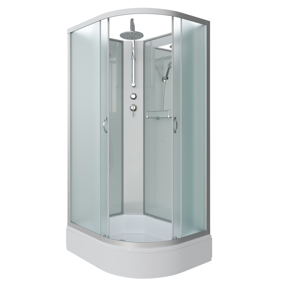 Душевая кабина Niagara Classic NG-33094-14LBKT (100х90х210) средний поддон(26см),стекло матовое,4 места
