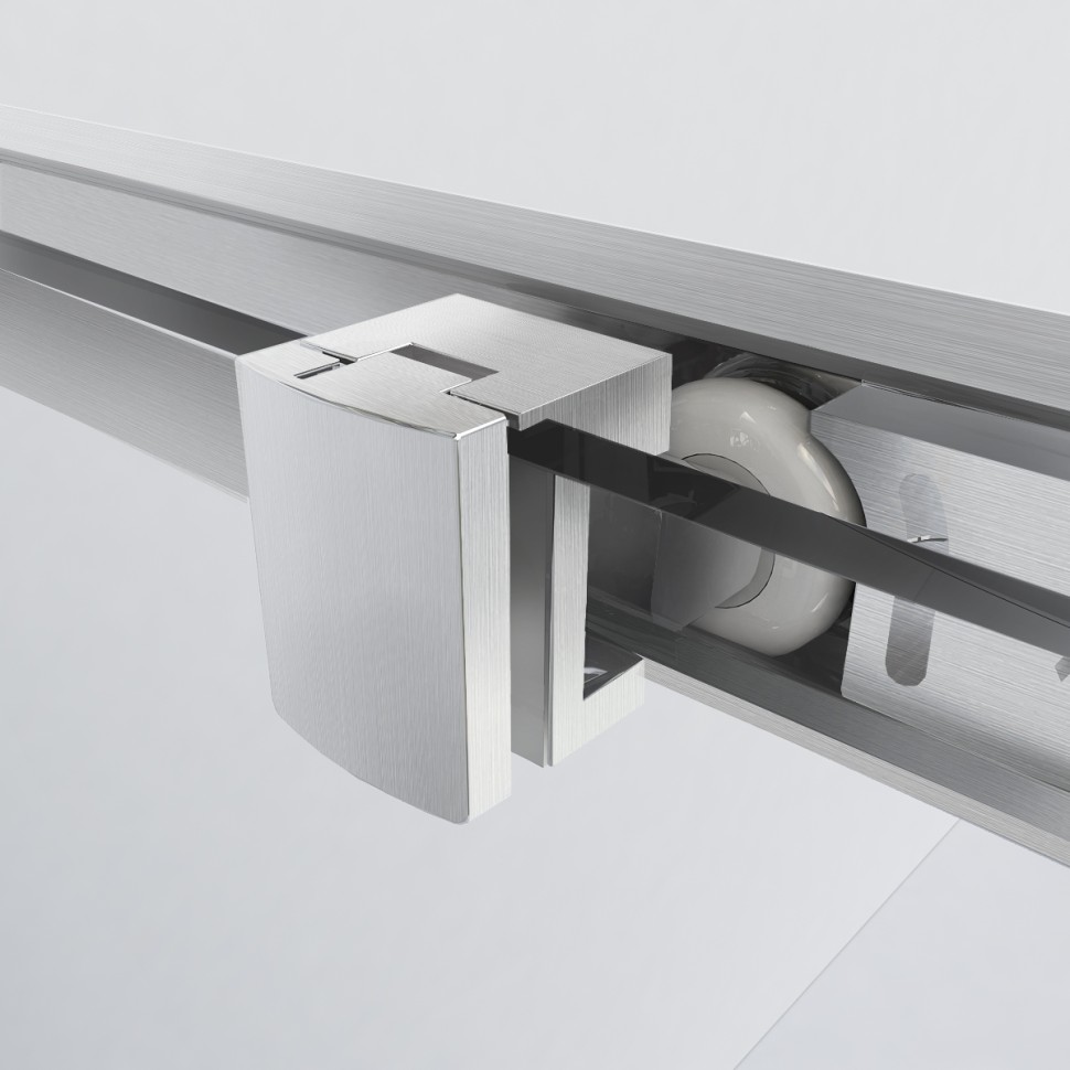 Душевой уголок Garda VSS-1G8010CLBN, 1000*800, брашированный никель, стекло прозрачное