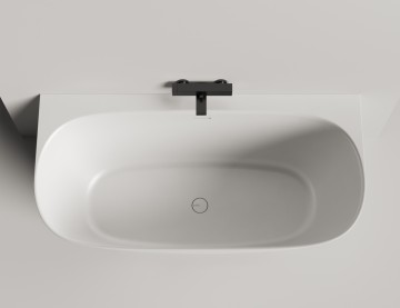 Ванна пристенная SOFIA WALL 160x80 покраска по RAL полностью S-Stone Матовое