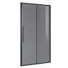 Дверь в нишу Niagara Nova NG-85-14TB (140х195) черный матовый,стекло тонированное,дверь раздвижная,1 место
