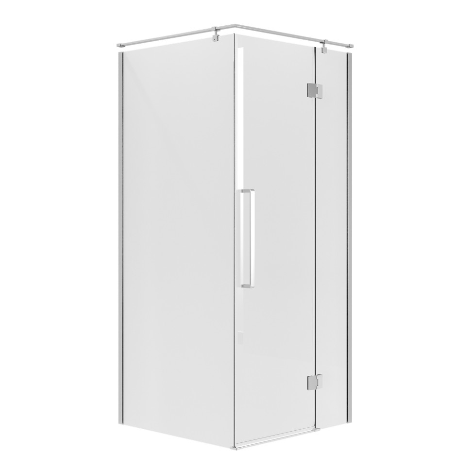 Душевое ограждение Niagara Nova NG-6632-34 (100х100х195) квадрат,хром,дверь распашная,стекло прозрачное,1 место