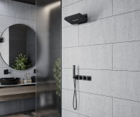 Душевая система встроенная с термостатом Timo Petruma SX-5249/03SM черный