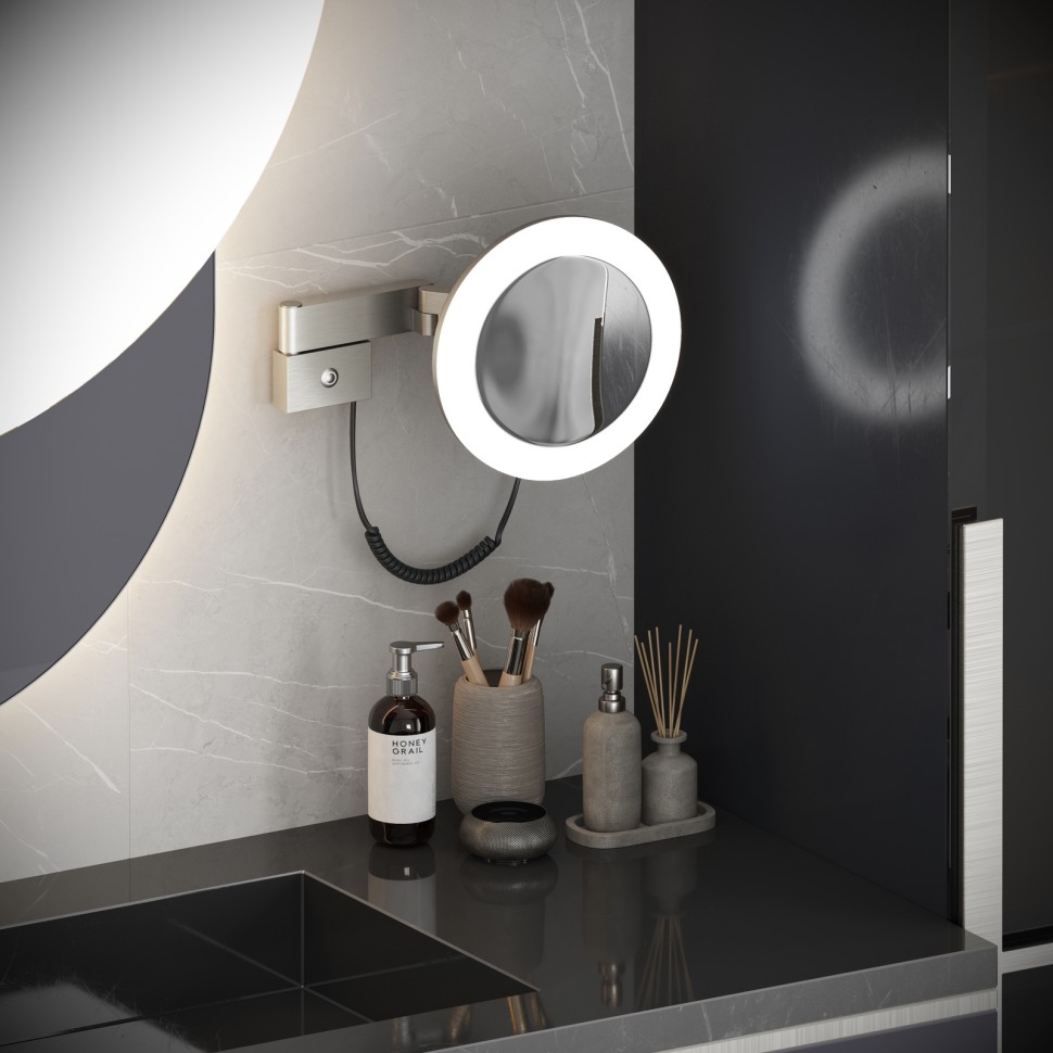 Зеркало с подсветкой Timo Petruma 15276/13 никель