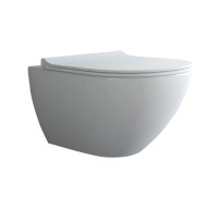 Унитаз BERGES подвесной PUMA XL Rimless 55 см, сиденье дюропласт Toma Slim SO, микролифт, быстросъем