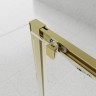 Душевой угол Veconi Evo 100SP G 1200х800x1950, золото брашинг, прозрачное стекло
