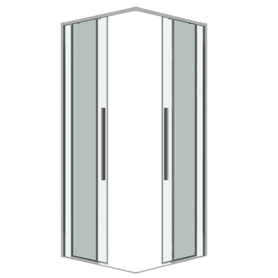 Душевое ограждение Grossman Galaxy 1/2.K33.01.70.10.00-1/2.K33.01.70.10.00 (70х70х195) раздвижная,хром,стекло прозрачное,2 места