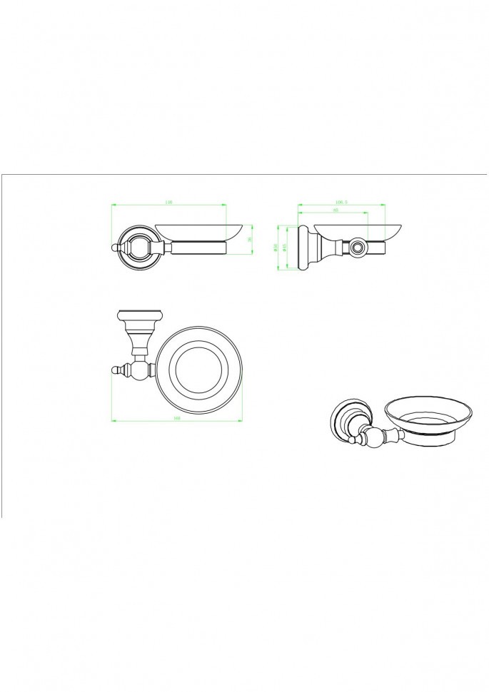 Мыльница Стекло 95804