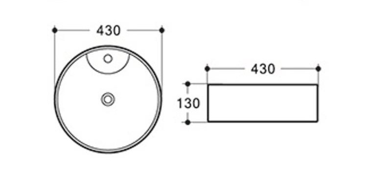Умывальник CeramaLux D1306H011