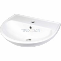 Керамическая раковина, настенная, с бортиком для смесителя