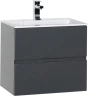 Тумба с раковиной Aquanet Алвита 60 серый антрацит