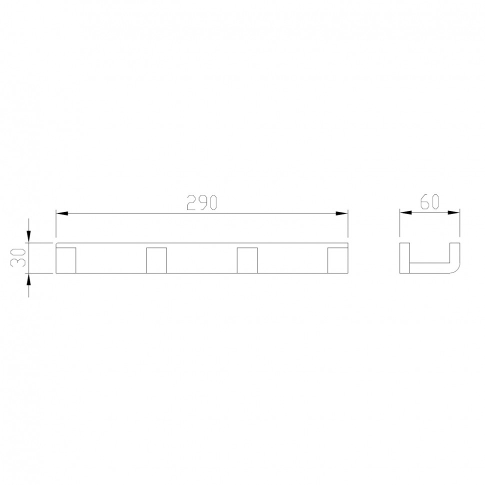 Вешалка на 4 крючка ABBER Westen AA1751G золото матовое