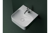 Умывальник AURA с 1 отверстием для смесителя, без перелива 430x390x135мм