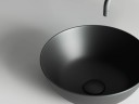 Умывальник чаша накладная круглая (цвет Черный Матовый) Element 358x358x155мм