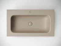 Раковина накладная Grace прямоугольная, с отверстием под смеситель, 810*457*137 мм, цвет капучино матовый, арт. CN7012MC