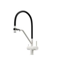 Смеситель для кухни SANCOS Dora с возможностью подключения фильтра для воды, цвет белый гранит, арт. SC4003GR