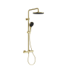 Душевая стойка с термостатом SANCOS Etna, брашированное золото, PVD покрытие, арт. SC9007BG