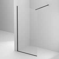 Комплект для установки душевой перегородки (Кронштейн + пристенный профиль + порожек) BelBagno KRAFT-SET-NERO