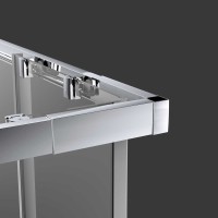 Душевой уголок Rapid VSS-3R80/90MT, (800-900)x(800-900), хром, стекло текстурное