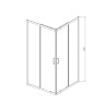 Душевой уголок Rapid VSS-3R80/90MT, (800-900)x(800-900), хром, стекло текстурное
