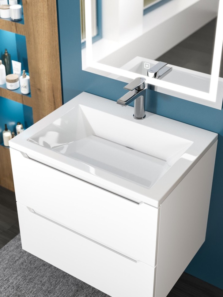 Раковина для ванной Uperwood Megan 100х48х16,5 см, черная матовая